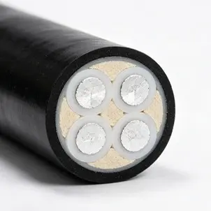 Câble d'alimentation résistant au feu en aluminium PVC