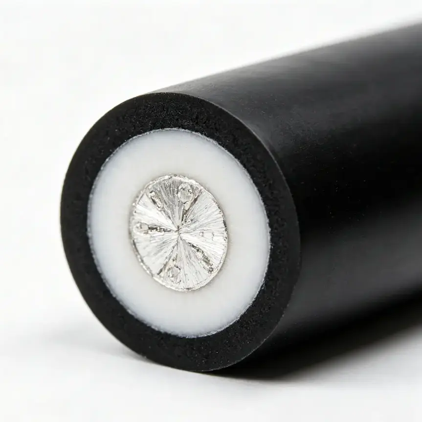 Fil rond isolé en PVC en aluminium